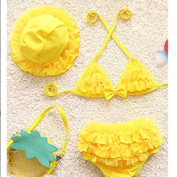 Baby girl 2 piece bathing suits - Picture 7 of 8